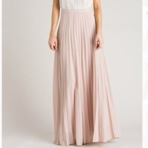 Morning Lavender Pleated Maxi Skirt